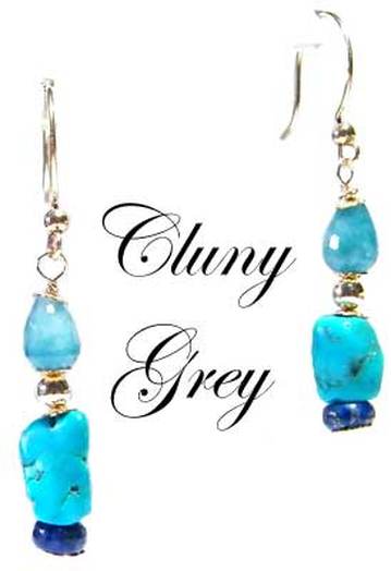 genuine turquoise earrings with lapis and turquoise