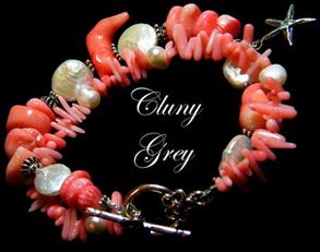 genuine coral bracelet with freshwater pearls