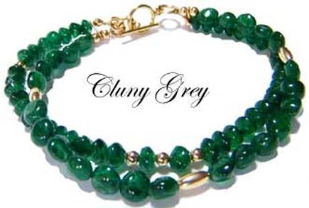 aventurine green gemstone bracelet with gold