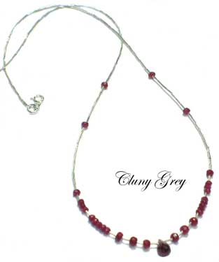 Ruby Necklaces - Cluny Grey Jewelry